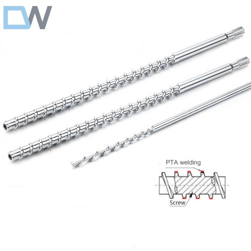 Bimetallic Screw For Plastic With Less 50% Reinforced Additives DW-S2